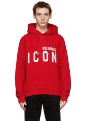 Dsquared2 Red 'Icon' Hoodie