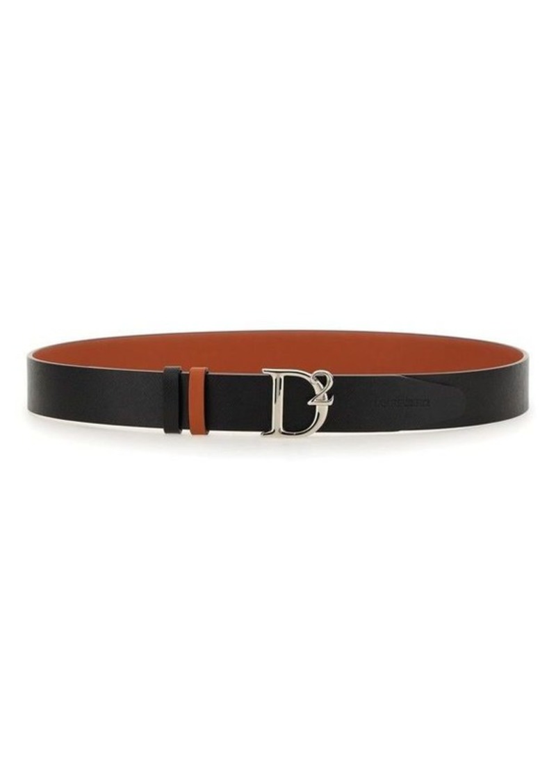 DSQUARED2 REVERSIBLE BELT WITH LOGO