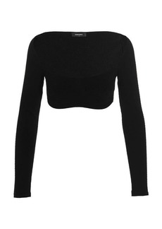 DSQUARED2 Ribbed cropped sweater