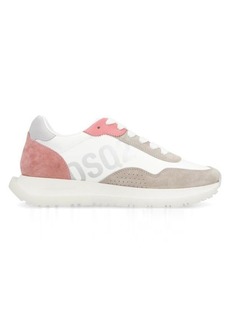 DSQUARED2 RUNNING LEATHER LOW-TOP SNEAKERS
