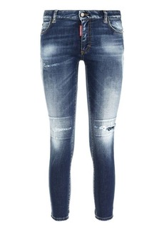 DSQUARED2 STRETCH COTTON CROPPED JEANS