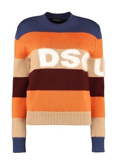 DSQUARED2 STRIPED WOOL PULLOVER