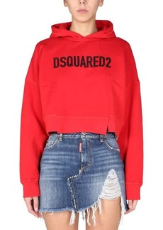 DSQUARED2 SWEATSHIRT WITH RUBBER LOGO