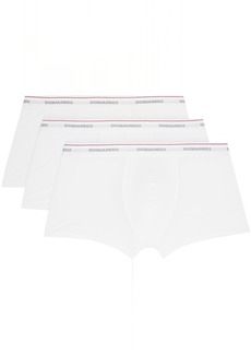 Dsquared2 Three-Pack White Boxers