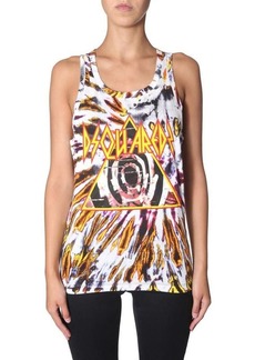 DSQUARED2 TIE AND DYE PRINT TOP