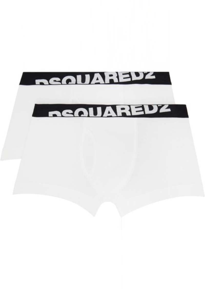 Dsquared2 Two-Pack White Boxer Briefs