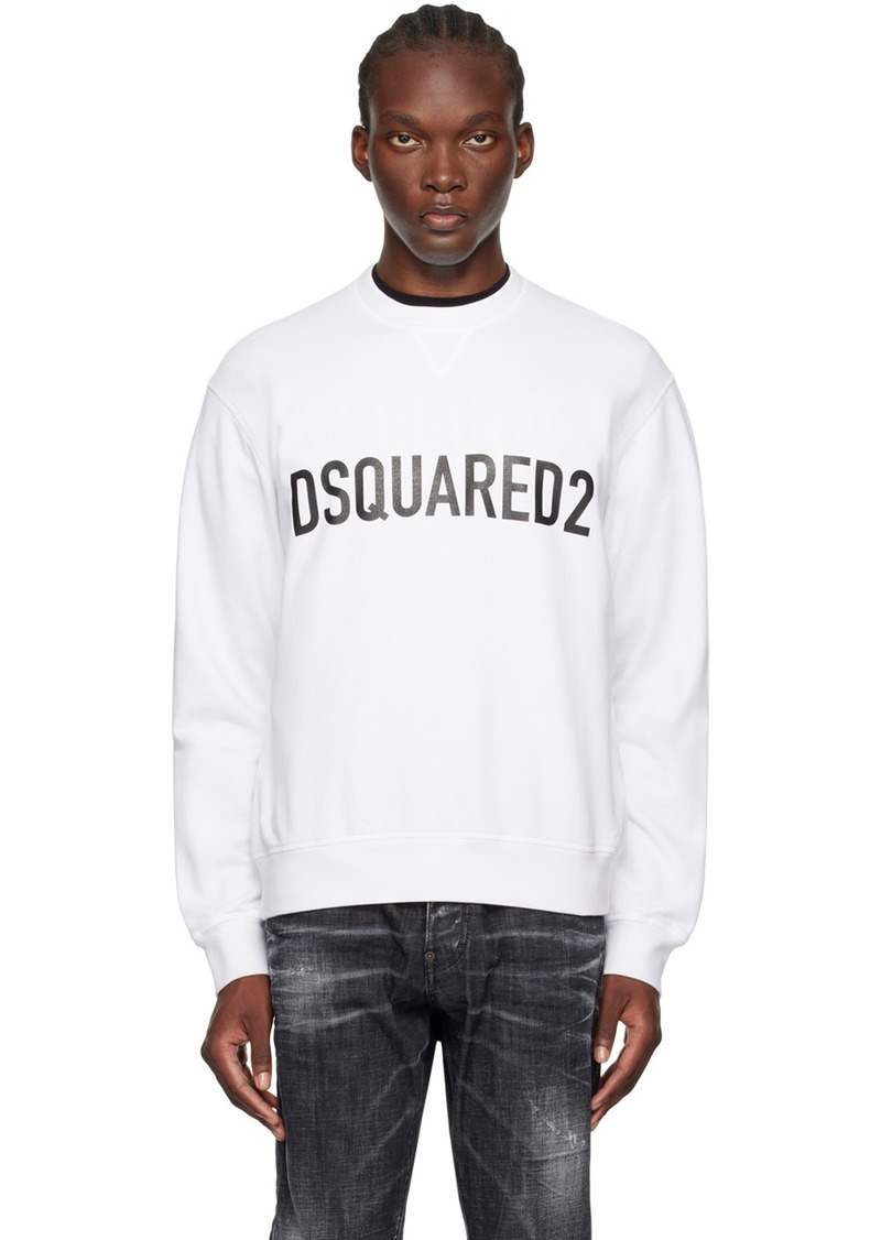 Dsquared2 White Cool Fit Sweatshirt