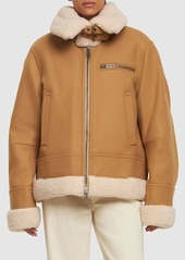 Dsquared2 Easy Shearling Aviator Jacket