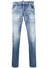 Dsquared2 embroidered-logo straight-leg jeans