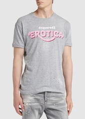 Dsquared2 Erotica Logo Printed Cotton T-shirt