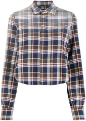 Dsquared2 faded-effect flannel shirt