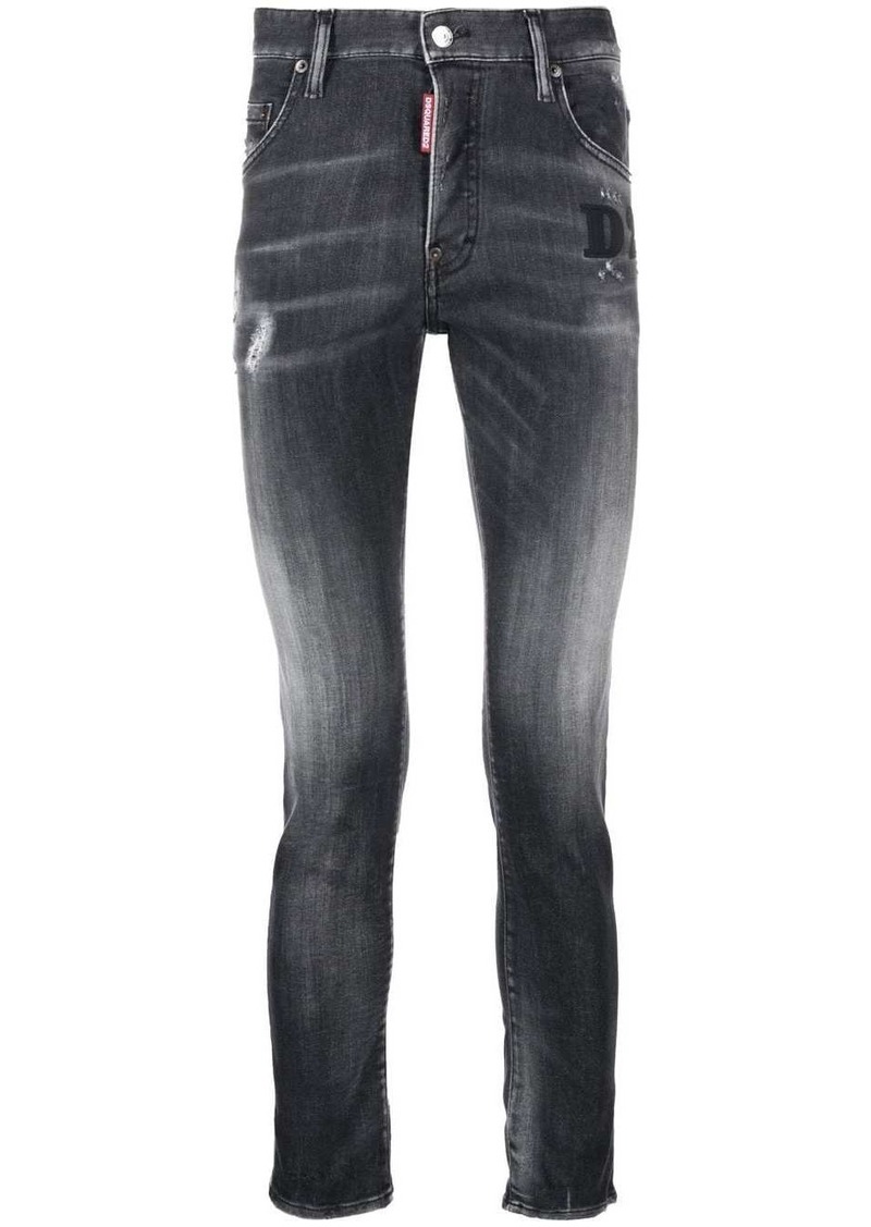 Dsquared2 faded skinny-fit jeans