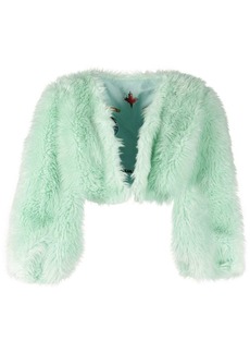 Dsquared2 faux-fur cropped jacket
