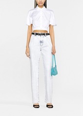 Dsquared2 flared-sleeve cropped shirt