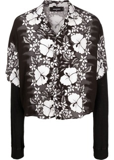 Dsquared2 floral-print layered shirt