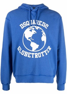 Dsquared2 Globetrotter logo-print hoodie