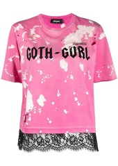 Dsquared2 'Goth Gurl' distressed T-shirt