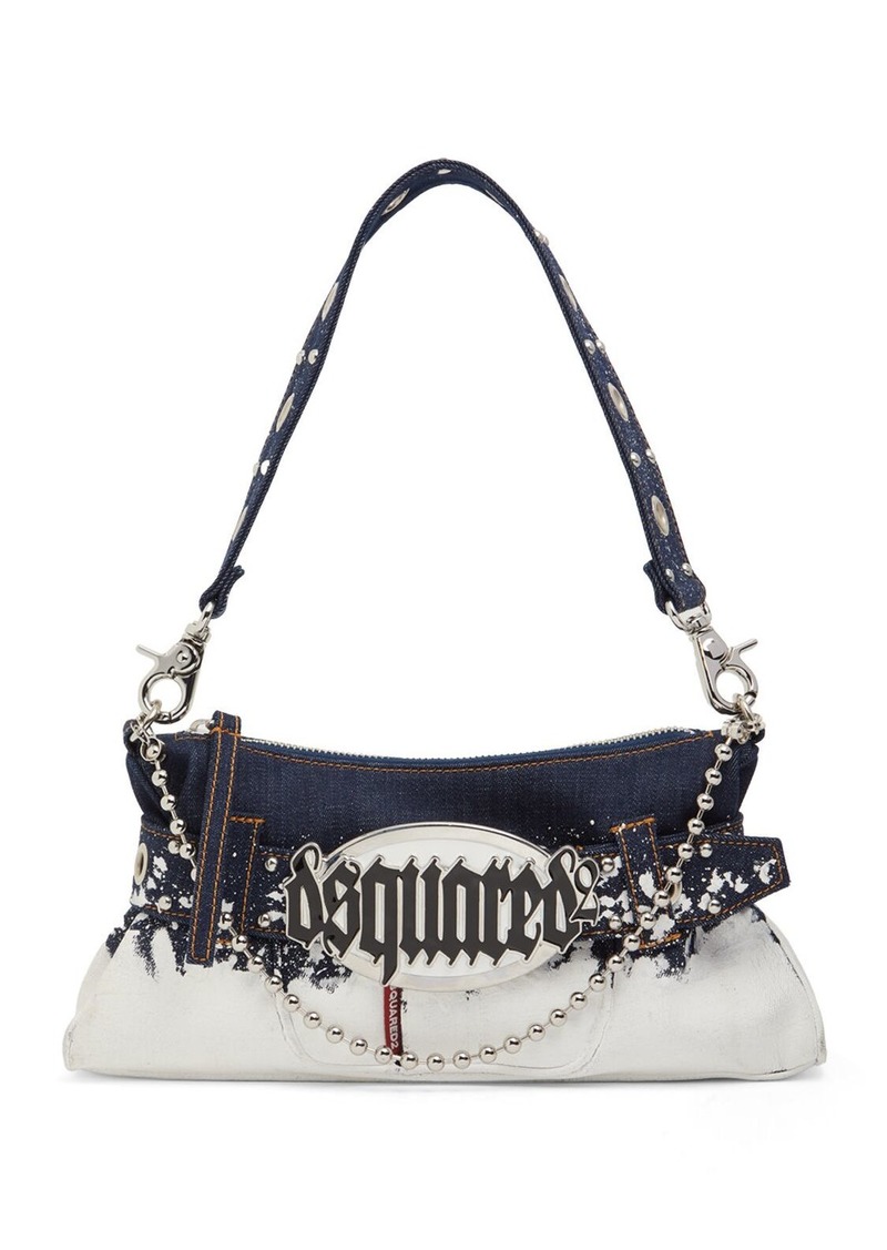 Dsquared2 Gothic Denim Shoulder Bag