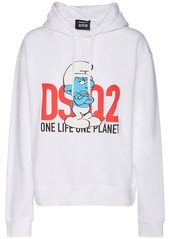 Dsquared2 Grouchy Smurf Printed Jersey Hoodie