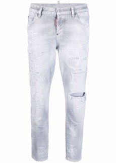 Dsquared2 high rise cropped jeans