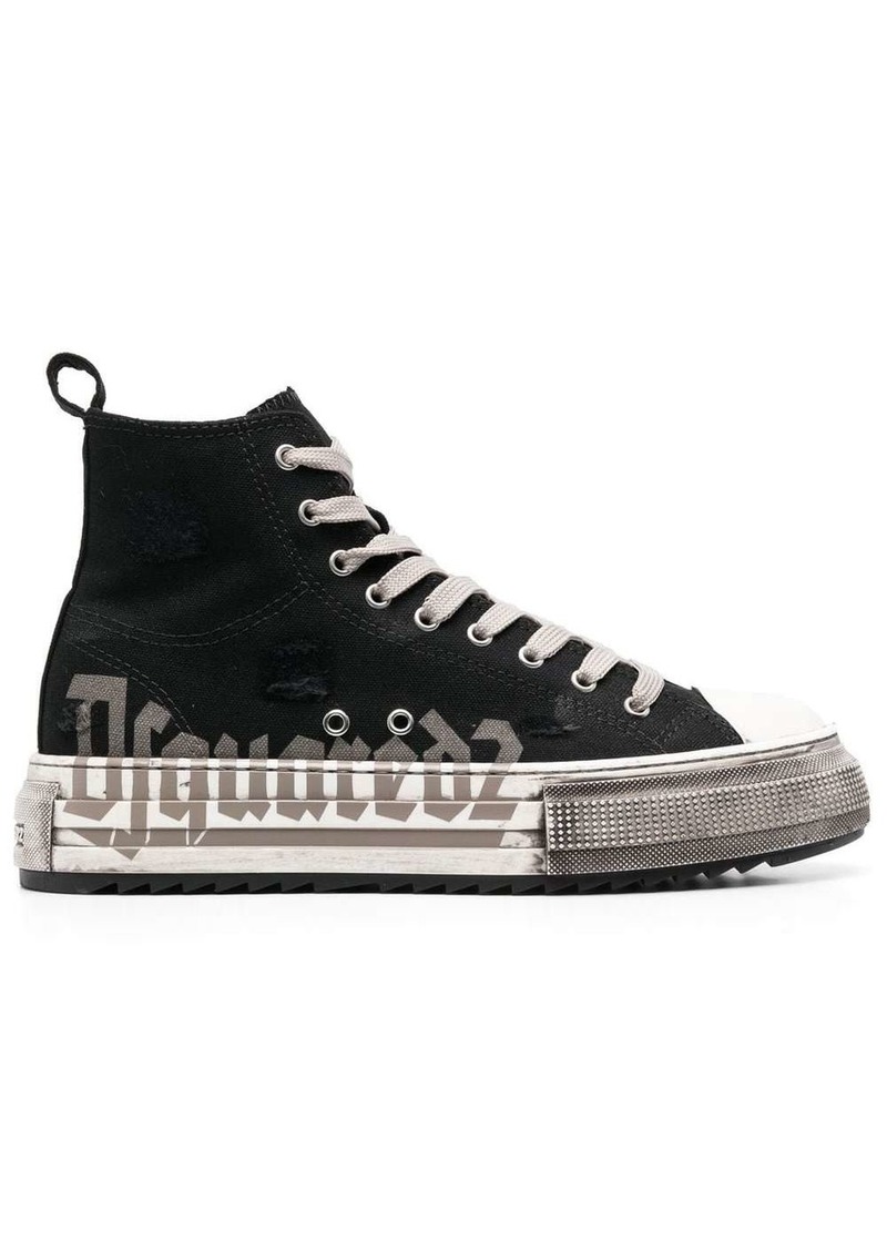 Dsquared2 high-top flatform sneakers