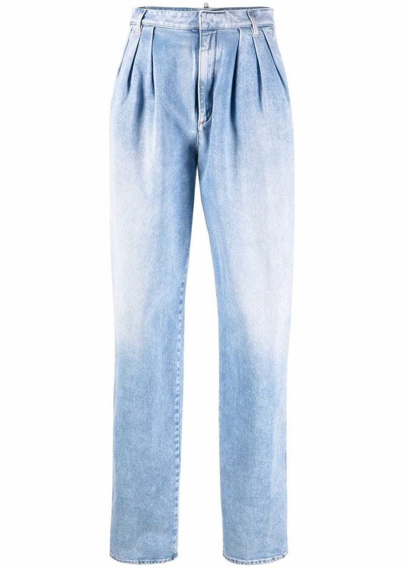 Dsquared2 high-waisted boxy jeans