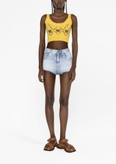 Dsquared2 high-waisted denim shorts