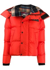 Dsquared2 hooded zip-up down jacket