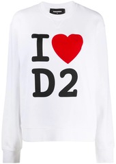 Dsquared2 I Heart D2 print sweatshirt