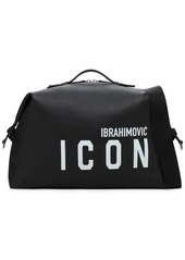 Dsquared2 Ibrahimovic Icon Print Leather Duffle