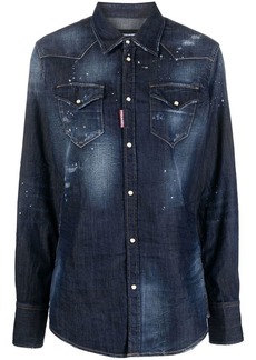 Dsquared2 Icon logo denim shirt