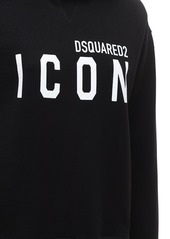 Dsquared2 Icon Logo Print Cotton Jersey Hoodie