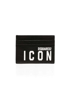 Dsquared2 Icon logo-print leather card holder