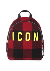 Dsquared2 Icon Mini Checked Wool Backpack