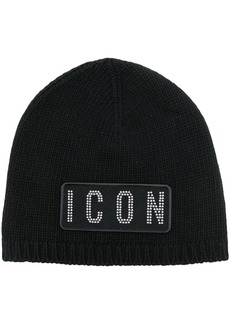 Dsquared2 Icon-patch knitted beanie