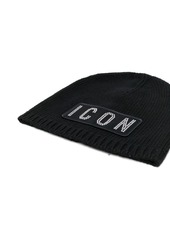 Dsquared2 Icon-patch knitted beanie