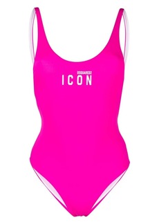 Dsquared2 Icon-print open-back swimsuit