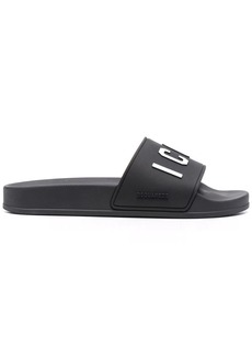 Dsquared2 Icon-print slip-on slides