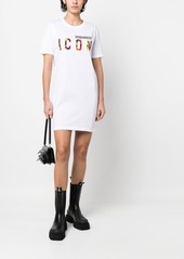 Dsquared2 Icon Sunset Palm T-shirt dress