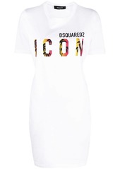 Dsquared2 Icon Sunset Palm T-shirt dress