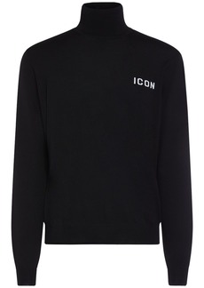 Dsquared2 Icon Wool Knit Turtleneck Sweater