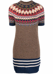 Dsquared2 intarsia-knit wool jumper dress