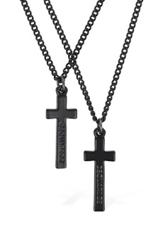 Dsquared2 Jesus Double Chain Necklace