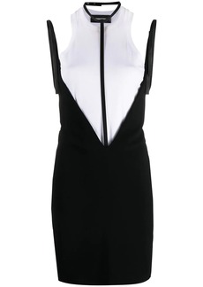 Dsquared2 layered harness-detail dress