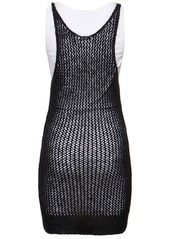 Dsquared2 Layered Knit & Jersey Tank Dresses