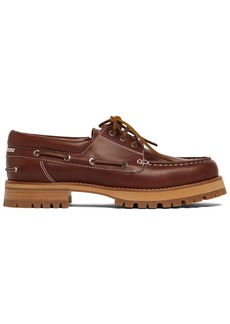 Dsquared2 Leather Lace-up Derby Boat Shoes