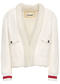 Dsquared2 Leather Shearling Jacket