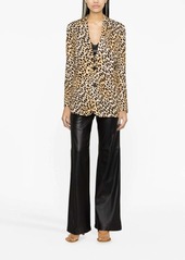 Dsquared2 leopard-print single-breasted blazer