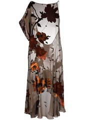 Dsquared2 lightweight single-shoulder floral dress