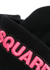 Dsquared2 logo-appliqué wool beanie